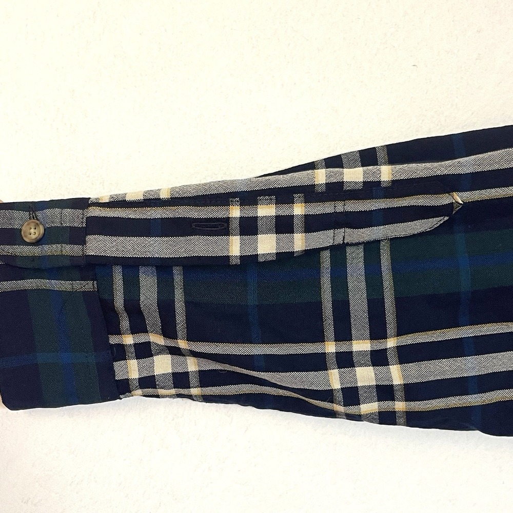 Vintage Pendleton Shirt Men's Medium Green Plaid Wool Sir Pendleton Button Up - Picture 4 of 4